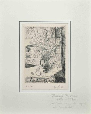 Richard Bellies, The Flower Vase, Etching, 1950s-ZCI-1407718