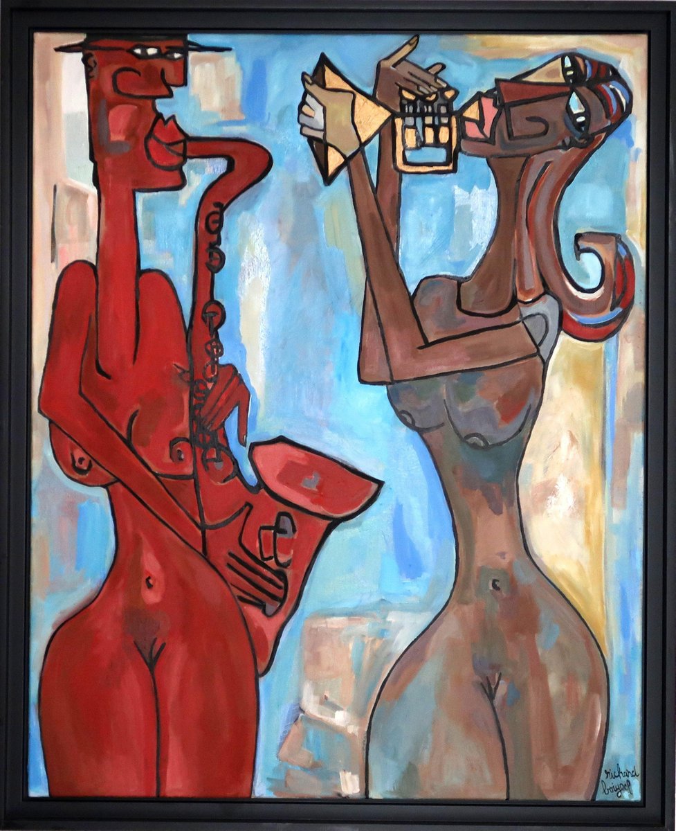 Richard Boigeol, Les Muses, 2003, Oil on Canvas