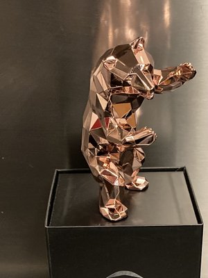 Richard Orlinski, Standing Bear Gold Pink, Sculpture-KHH-1244184