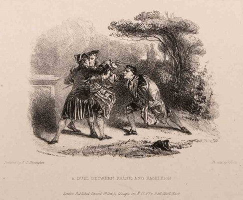 Richard Parks Bonington, A Duel Between Frank and Rashleigh, Lithograph, 1828-ZCI-1270499