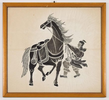 Riders - Original Woodcut Early 20th Century Early 20th Century-ZCI-757142