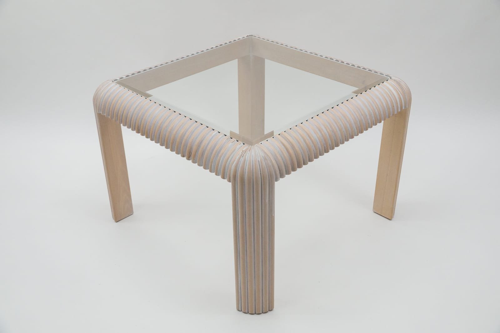 Ridged Coffee Table, Italy, 1970s