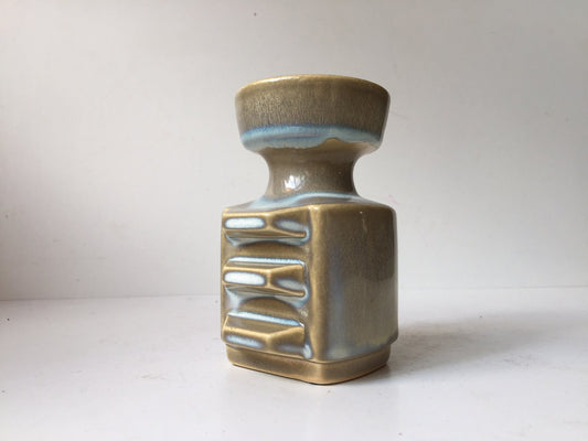 Ridged Danish Ceramic Vase by Einar Johansen for Søholm, 1960s