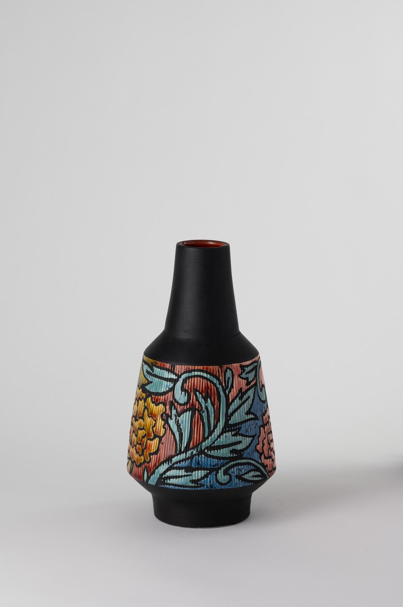 Ridged Madras Vase by Alvino Bagni for Nuove Forme SRL