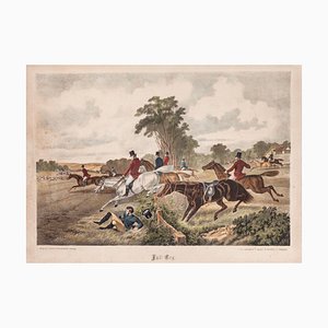 Riding, Original Lithograph, 19th Century-ZCI-898554