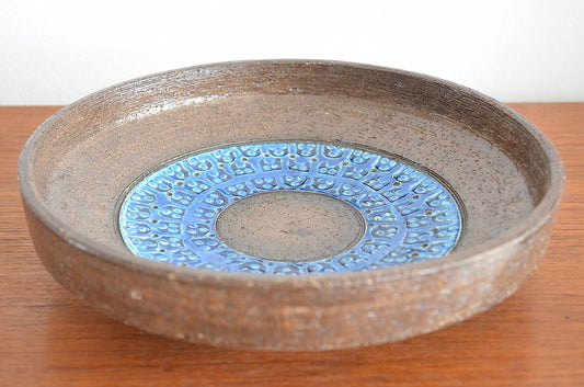 Rimini Blu Ceramic Bowl by Aldo Londi for Bitossi, 1960s