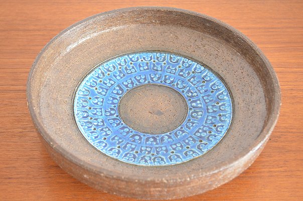 Rimini Blu Ceramic Bowl by Aldo Londi for Bitossi, 1960s-OV-1378536