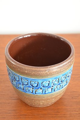 Rimini Blu Ceramic Cachepot by Aldo Londi for Bitossi, 1960s-OV-1378535