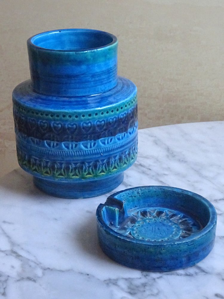 Rimini Blue Cachepot from Bitossi, 1960s