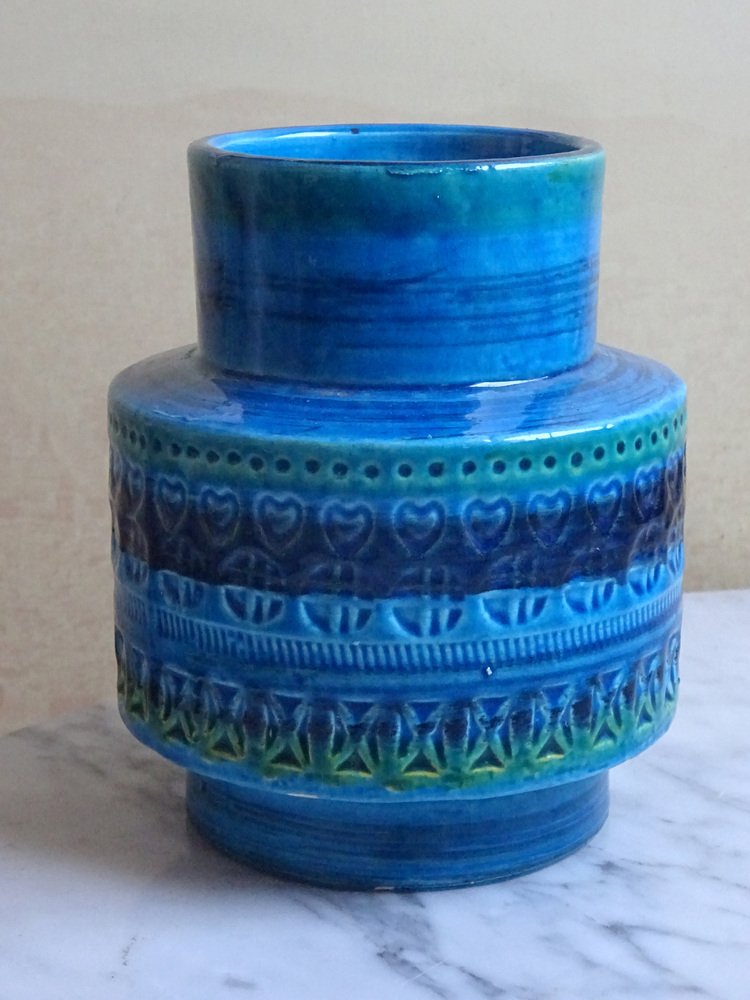 Rimini Blue Cachepot from Bitossi, 1960s