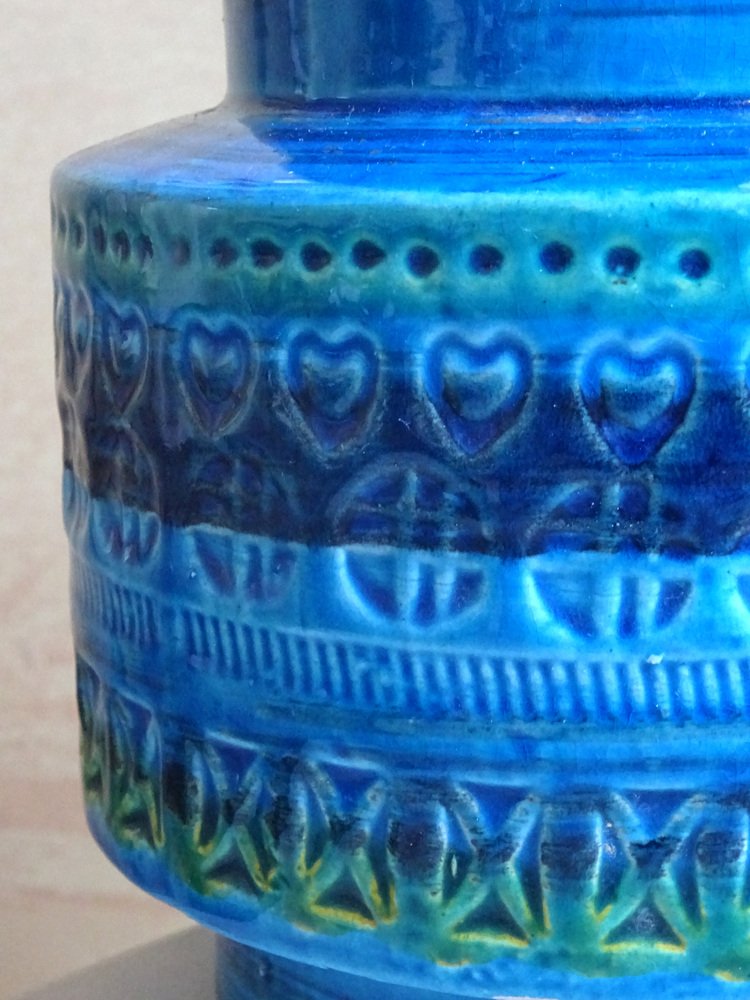 Rimini Blue Cachepot from Bitossi, 1960s