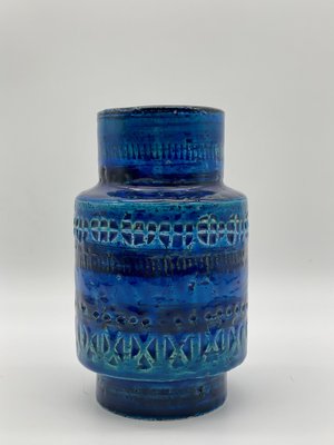 Rimini Blue Vase by Aldo Londi for Bitossi, Italy, 1970s-PYA-1716268