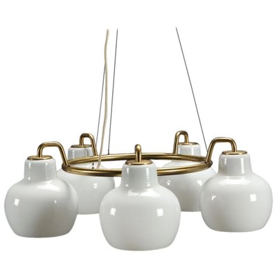 Ring Chandeliers by Vilhelm Lauritzen for Louis Poulsen & Co., 1950s, Set of 2-VVO-678356