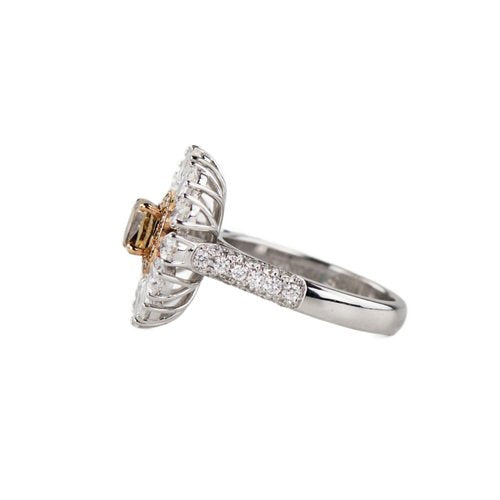 Ring in White 18k Gold with Diamonds. Marbella., 2000s