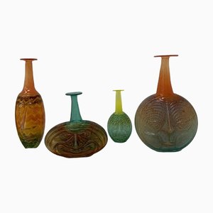 Rio Face Vases by Kjell Engman for Kosta Boda, Sweden, Set of 4-BGP-1325299