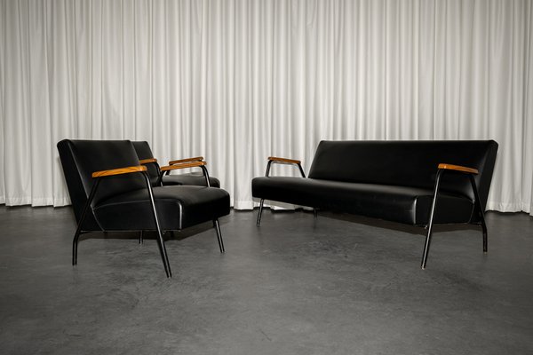 Rio Lounge Set by Pierre Guariche for Meurop, 1960s, Set of 3-PMQ-1820978