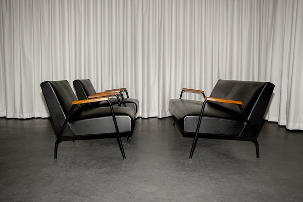 Rio Lounge Set by Pierre Guariche for Meurop, 1960s, Set of 3-PMQ-1820978