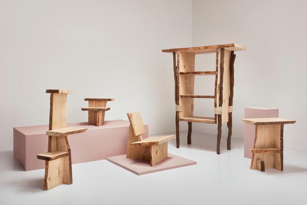 Ripped Wood Double Podium by Willem Van Hooff