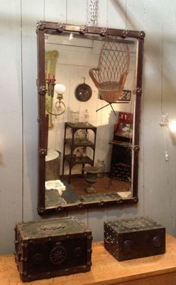 Riveted Iron Mirror, 19th-Century-BA-1365672