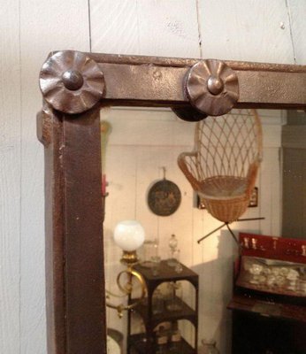 Riveted Iron Mirror, 19th-Century-BA-1365672