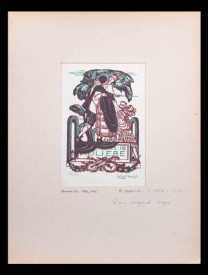 Robert Bonfils, Amoureux de Molière, Woodcut Print, Mid 20th-Century-ZCI-1324414