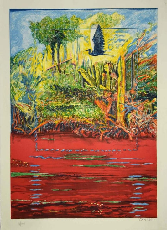 Robert Carroll, Landscapes, Lithograph, 1970s