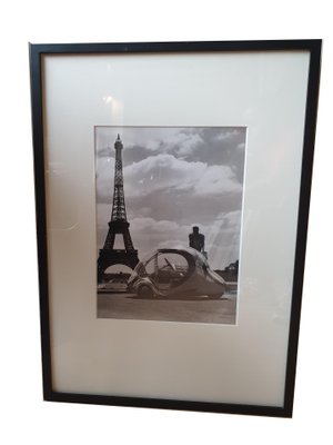 Robert Doisneau Paul Arzens' "Electric Egg" in front of the Eiffel Tower 1980-ICD-971990