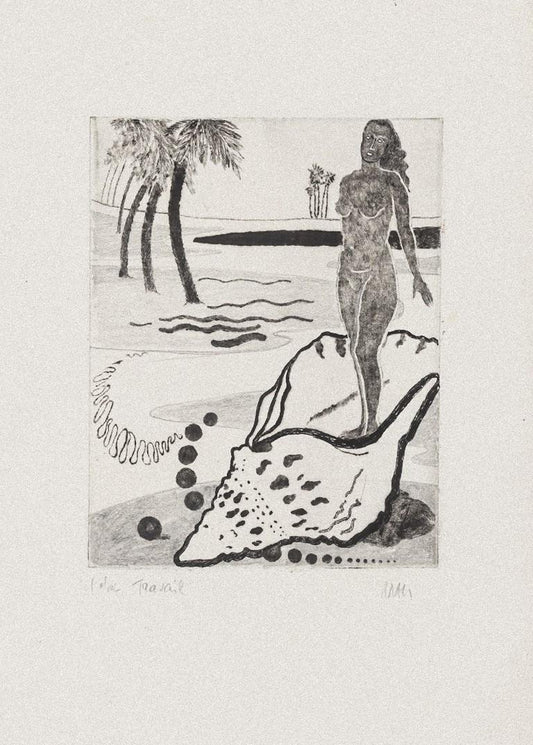 Robert Naly, Marine Nature, Etching on Paper, 1950s