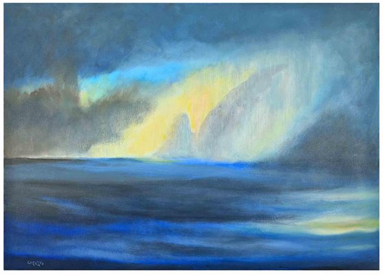 Roberto Cuccaro, Storm at Sea, Oil Painting, 2000s-ZCI-1769829