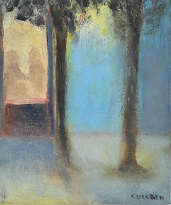 Roberto Cuccaro, The Entrance, Oil Painting, 2000s-ZCI-1769837