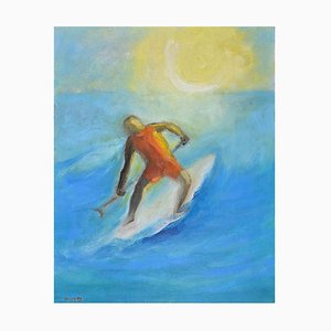 Roberto Cuccaro, The Surfer, Oil Painting, 2000s-ZCI-1769888