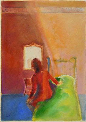 Roberto Cuccaro, Woman on the Bed's Edge, Drawing, 2000s-ZCI-1769841