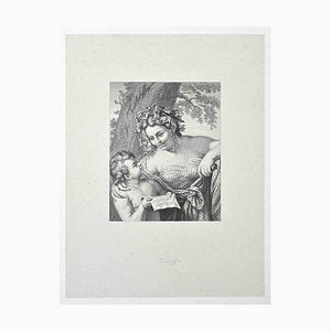 Roberto Taparelli, The Music Lesson, Lithograph, 19th Century-ZCI-1788662