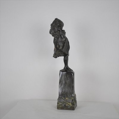 Robin Shippard, Fillette Au Chiot, 1901, Bronze-SYQ-1146785