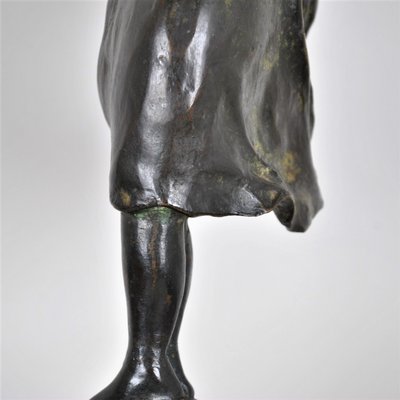 Robin Shippard, Fillette Au Chiot, 1901, Bronze-SYQ-1146785