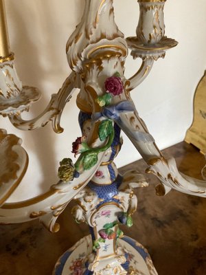 Rocaille Porcelain Candelabra from KPM Berlin-OZS-1343792