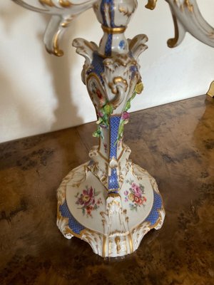 Rocaille Porcelain Candelabra from KPM Berlin-OZS-1343792