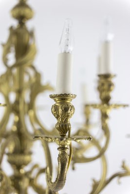 Rocaille Style Chandelier in Gilt Bronze, 1880s-CEJ-672360