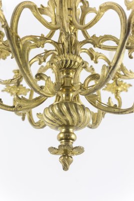 Rocaille Style Chandelier in Gilt Bronze, 1880s-CEJ-672360