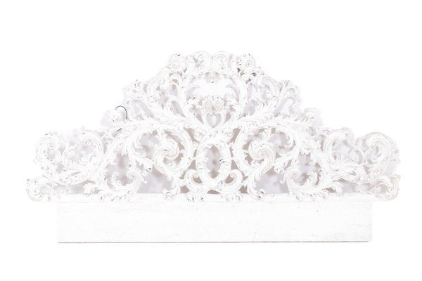 Rocaille Style Headboard in Carved and Lacquered Wood, 1900-CEJ-1808247