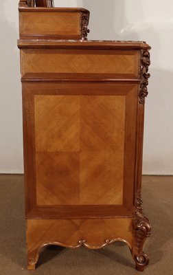 Rocaille Style Walnut Psyche Chest of Drawers from Maison Guinand-Le Glas, 1900s-RVK-1435845