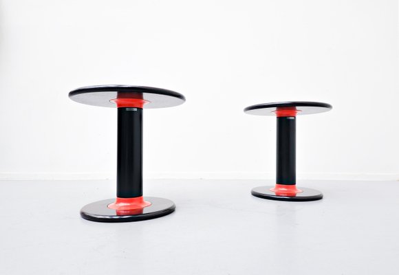 Rocchetto Side Tables by Ettore Sottsass for Poltronova, 1964, Set of 2-FGA-922543