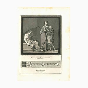 Roccus Pozzi & Nicola Vanni, Ancient Roman Painting, Original Etching, 18th Century-ZCI-1379485