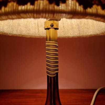 Rockabilly Brass Tripod Table Lamp, 1950s-ZPB-1703949