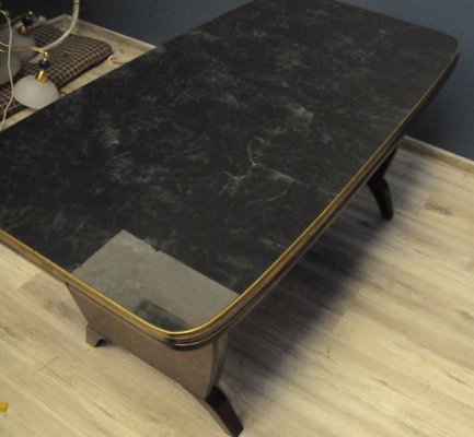 Rockabilly Extendable Table with Marble Top, 1960s-KDW-1821909