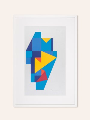 Rocket, Screenprint on Thick Paper, Framed-GPP-1126472