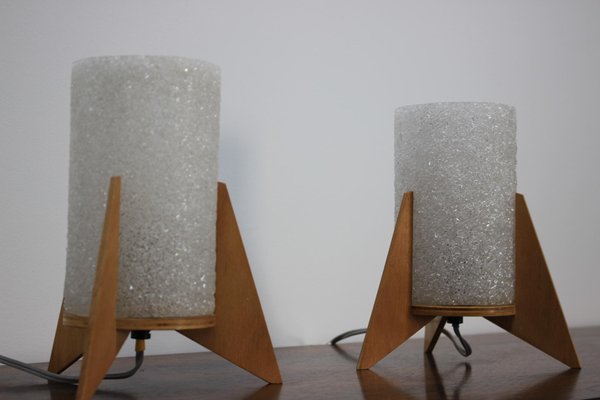 Rocket Table Lamps from Pokrok Žílina, 1970s, Set of 2-TZ-592130