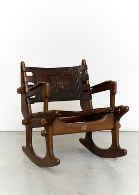 Rocking Chair by Angel I. Pazmino for Muebles de Estilo, Ecuador, 1970s-XE-1444490