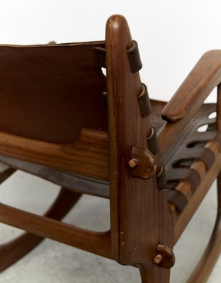 Rocking Chair by Angel I. Pazmino for Muebles de Estilo, Ecuador, 1970s-XE-1444490