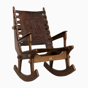 Rocking Chair by Angel I. Pazmino for Muebles de Estilo, Ecuador, 1970s-XE-1444495